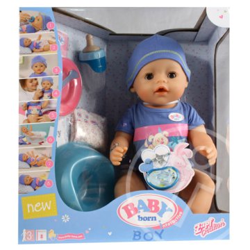 Baby Born: 8 funkciós interaktív baba - fiú