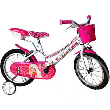 Barbie kerékpár fehér színben 16-os méret
