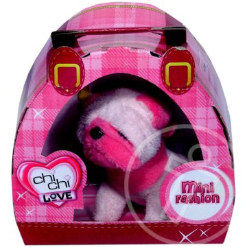 Chichi mini plüsskutya - rózsaszín bulldog