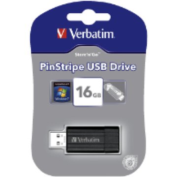 Pinstripe 16GB USB 2.0 pendrive fekete