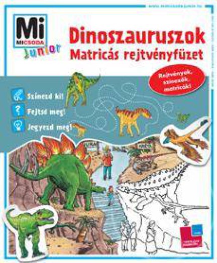 Dinoszauruszok - Matricás rejtvényfüzet