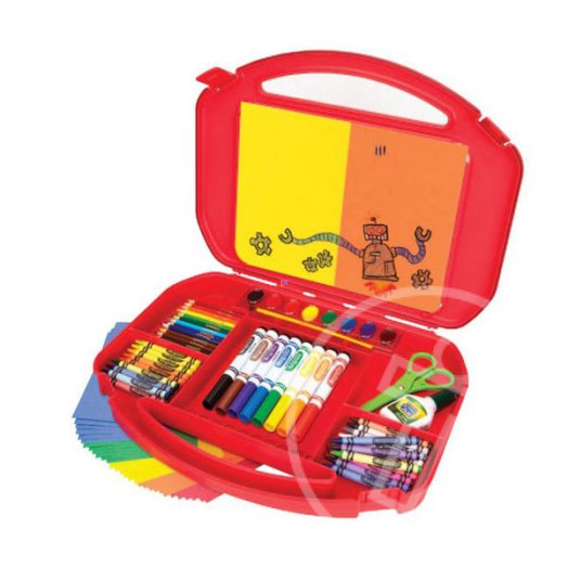 Crayola: Kreatív mindenes bőrönd - piros