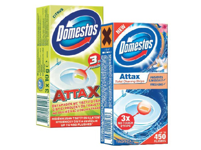 Domestos Attax öntapadós WC-tisztító csík