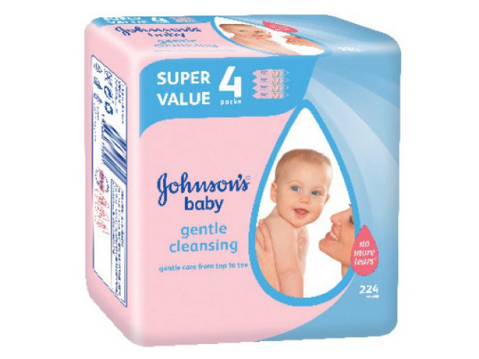 Johnson's baby babatörlő kendő quattropack