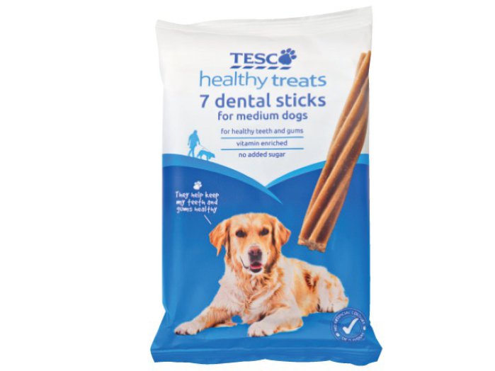 TESCO Dental Sticks jutalomfalat kutyáknak