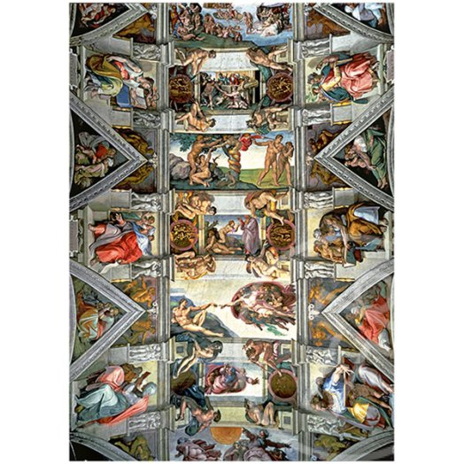 Sixtus-kápolna mennyezete 6000 db-os puzzle