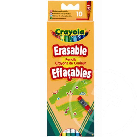 Crayola: 10 db radírvégű színes ceruza