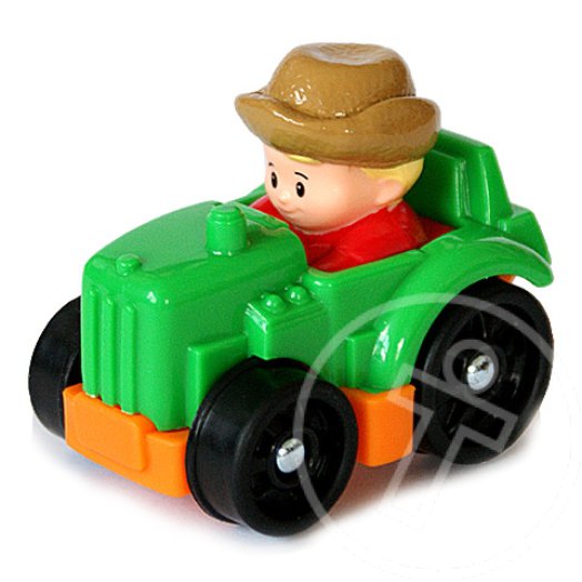 Little People: autópajtások - zöld traktor