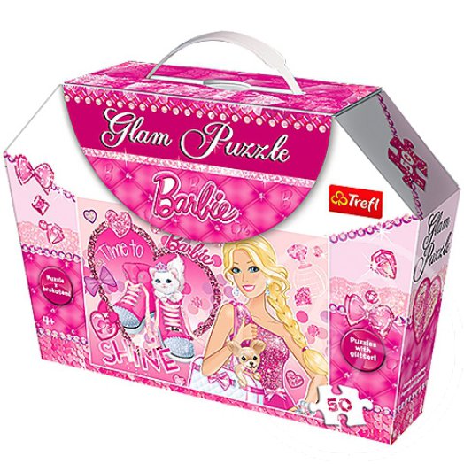 Barbie: csillámos 50 db-os puzzle
