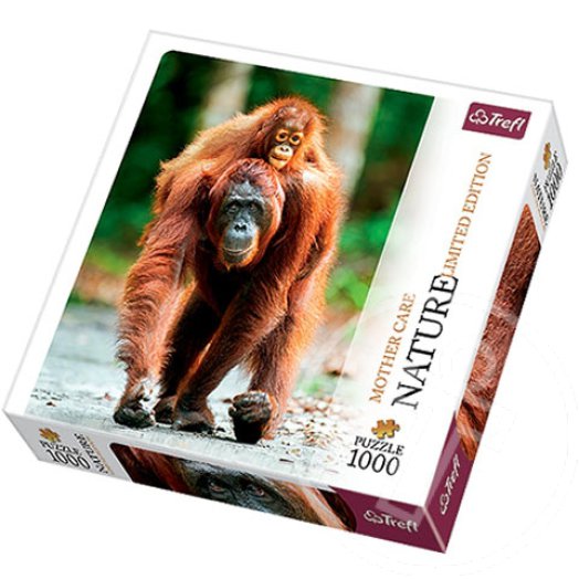 Nature Limited Edition: Anyai szeretet puzzle - Orangután, 1000 db