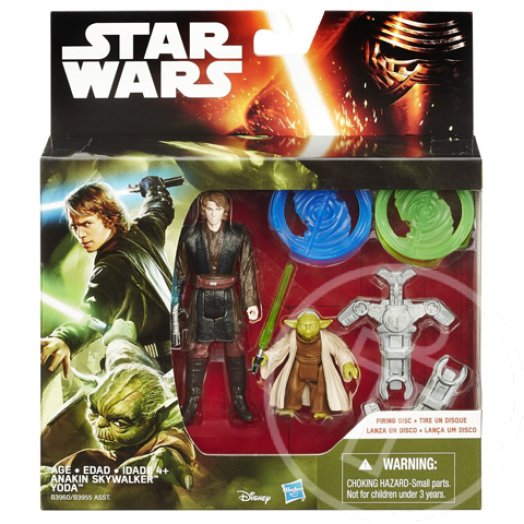 Star Wars: A Sith-ek bosszúja - Anakin Skywalker és Yoda figura 10 cm - Hasbro
