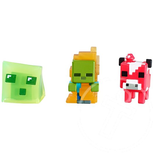 Minecraft: Alvilágkő sorozat 3 darabos mini figura szett - zöld, sárga, piros