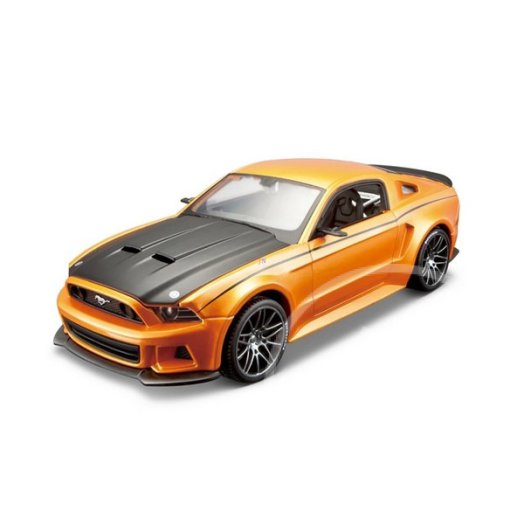 2014 Ford Mustang Street Racer összeszerelhető autómodell - 1:24, narancssárga