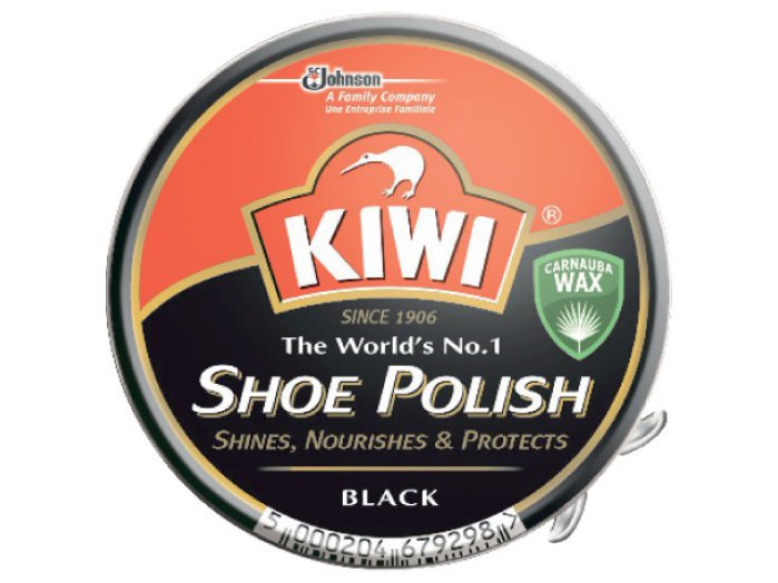 Kiwi fémdobozos fekete cipőápoló