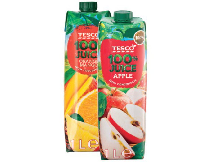 TESCO 100%-os gyümölcslé és áfonya mix nektár