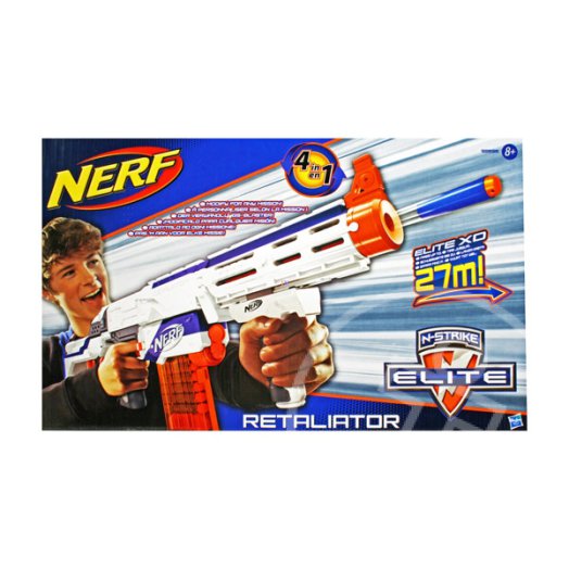 NERF N-Strike Elite: Retaliator szivacslövő puska - fehér