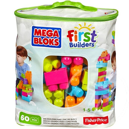 Mega Bloks - 60 db építőkocka táskában