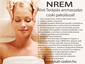 NREM terápiás arcmasszázs a Kati- Szalonban!