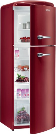 Szabadonálló felülfagyasztós hűtőszekrény Gorenje Retro Kollekció