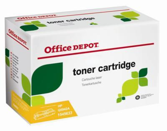 Office Depot HP Q7581A kompatibilis toner, cián