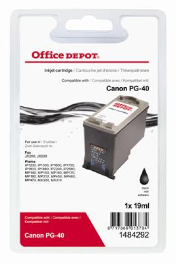 Office Depot Canon PG40 kompatibilis patron, fekete