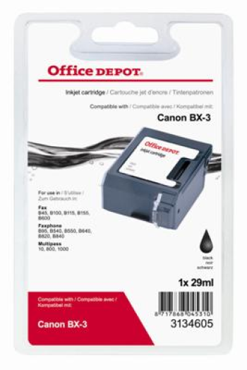 Office Depot Canon BX3 kompatibilis patron, fekete