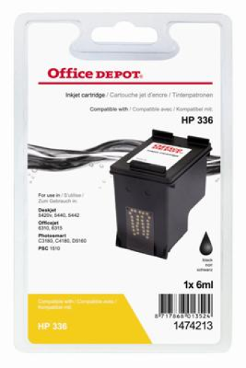 Office Depot HP C9362EE/336 kompatibilis patron, fekete