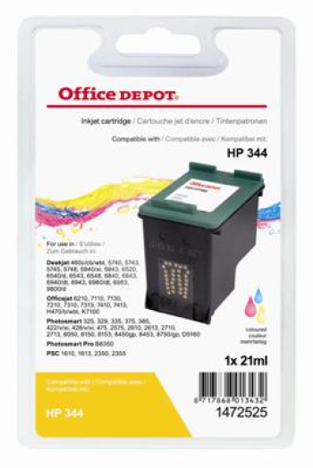 Office Depot HP C9363EE/344 kompatibilis patron, színes