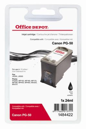 Office Depot Canon PG50 kompatibilis patron, fekete