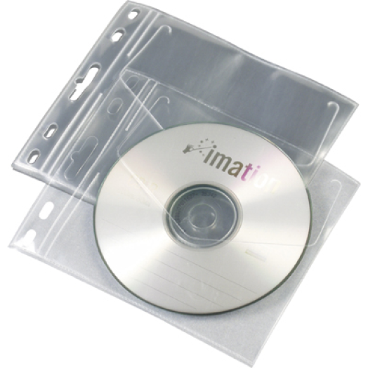 PP lefűzhető CD/DVD tasak víztiszta 10 db