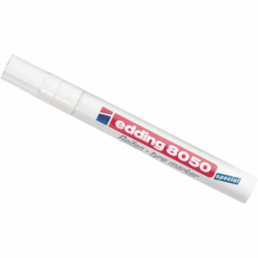 Edding 8050 marker gumi felületekre fehér