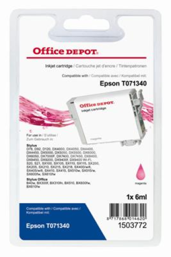 Office Depot Epson T071340 kompatibilis patron, bíbor