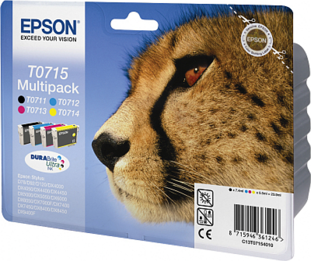 Epson T071540 patron multipack, CMYK