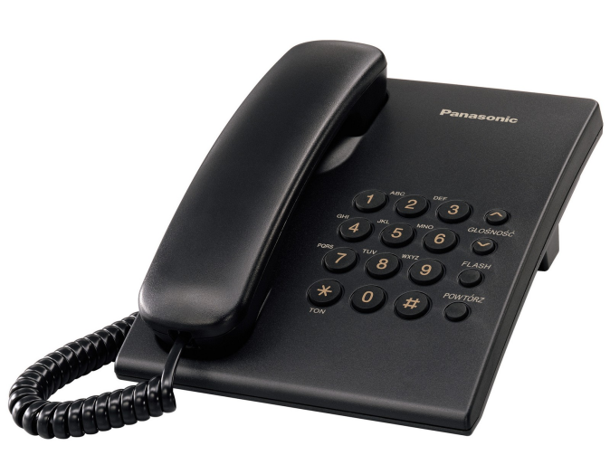 Panasonic KX-TS500HGB vezetékes telefon, fekete