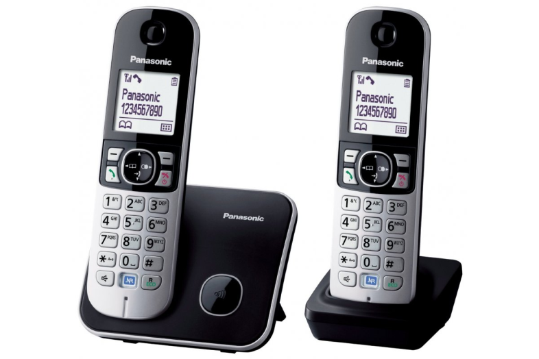 Panasonic KX-TG6812PDB DUO DECT telefon szett, fekete