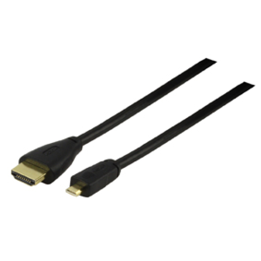 HQ HDMI-Micro HDMI kábel ethernettel, 2m