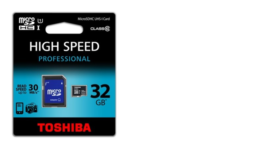 Toshiba 32GB Micro SDHC memóriakártya+adapter Class 10