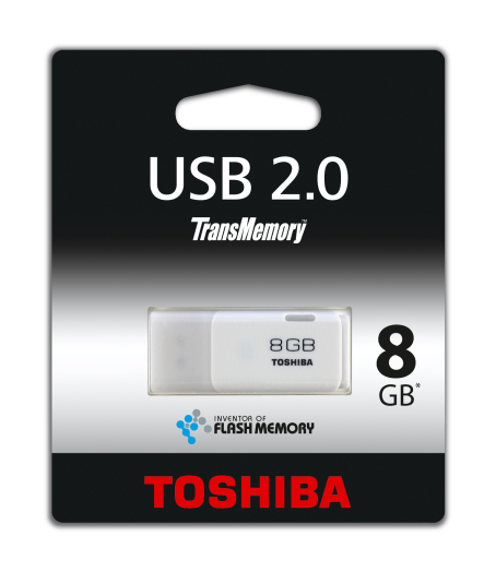 Toshiba 8GB USB memória fehér, 2.0, 'Hayabusa'