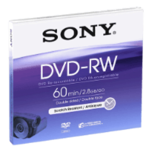 DMW60AJ 8cm-es újraírható DVD-RW lemez, 60 perces