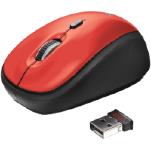 19522 Yvi Wireless Mouse piros