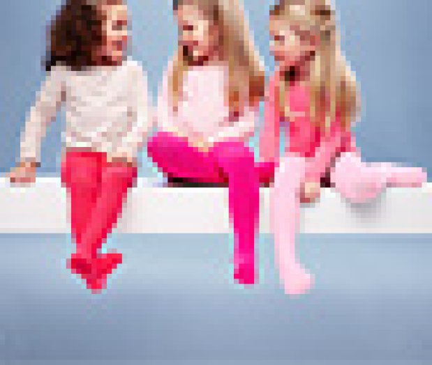 3 pár gyerek harisnyanadrág szettben, pink