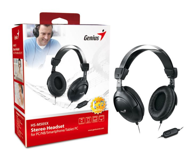 Genius HS-505x/M 505x headset fejpántos, mikrofonos