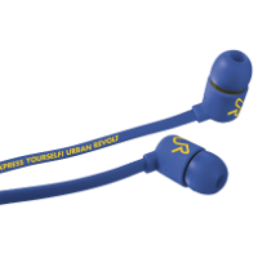 Duga vezetékes headset/fülhallgató kék