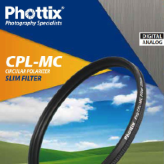 CPL-MC 62 mm cirkulár polár szűrő, vékony
