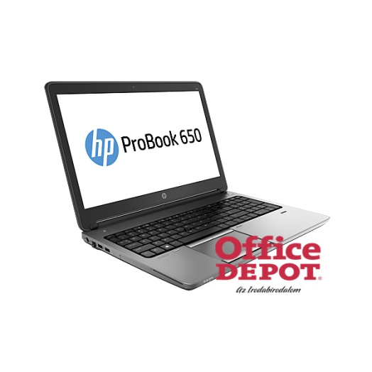 HP ProBook 650 G1 F1P85EA 15,6"/Intel Core i5-4210M 2,6GHz/4GB/500GB/DVD író/Win7 Pro és Win8 Pro fekete notebook