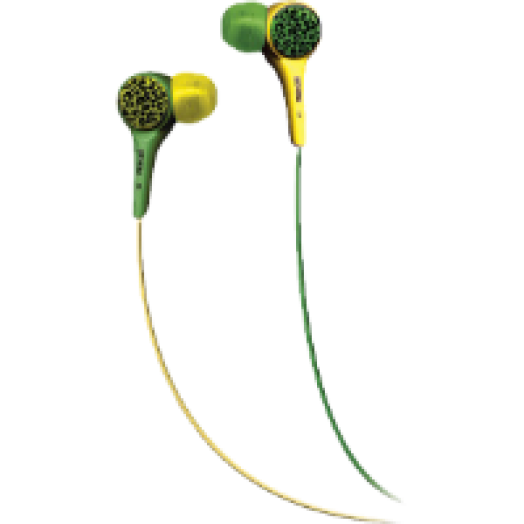 Audio WILD BUDZ fülhallgató, zöld-sárga