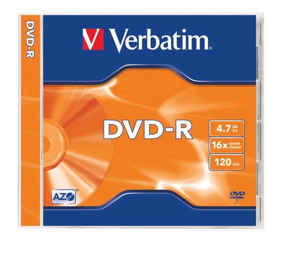 Verbatim Azo DVD-R lemez 4,7GB, 16x, normál tokos