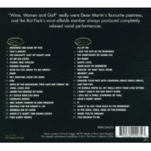 Wine, Woman and Golf CD