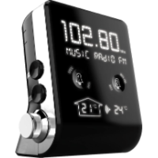 CT 390 FM rádiós ébresztőóra (USB, hőmérő)