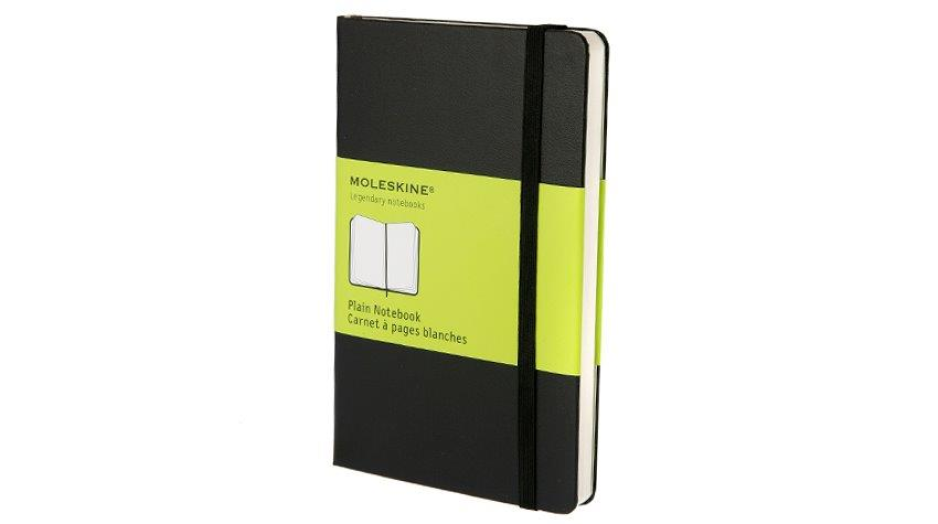 Moleskine jegyzetfüzet Pocket 192lap sima fekete